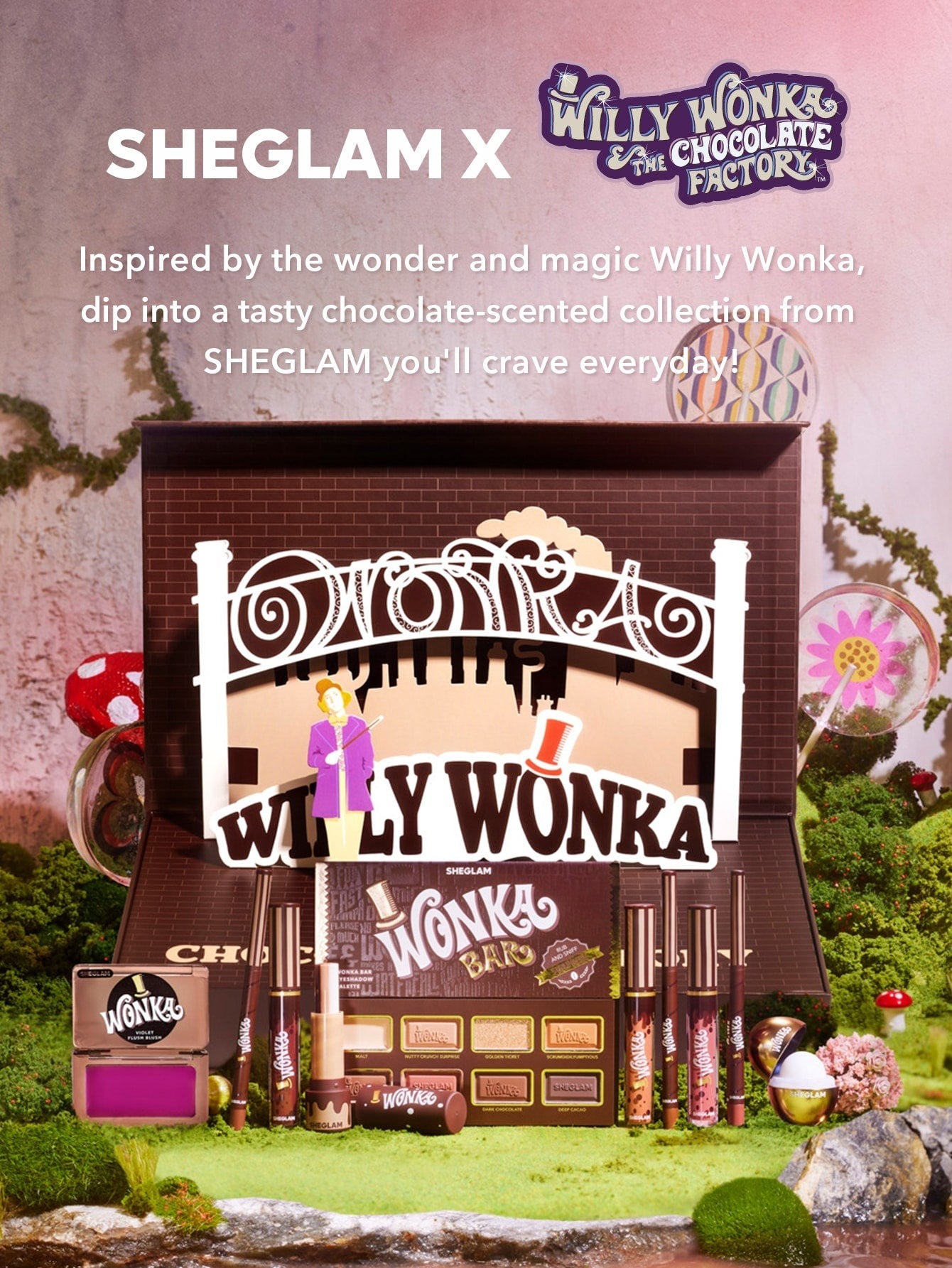 ست کلکسیون کامل مدل ویلی ونکا شیگلم Sheglam Willy Wonka Full Collection Set