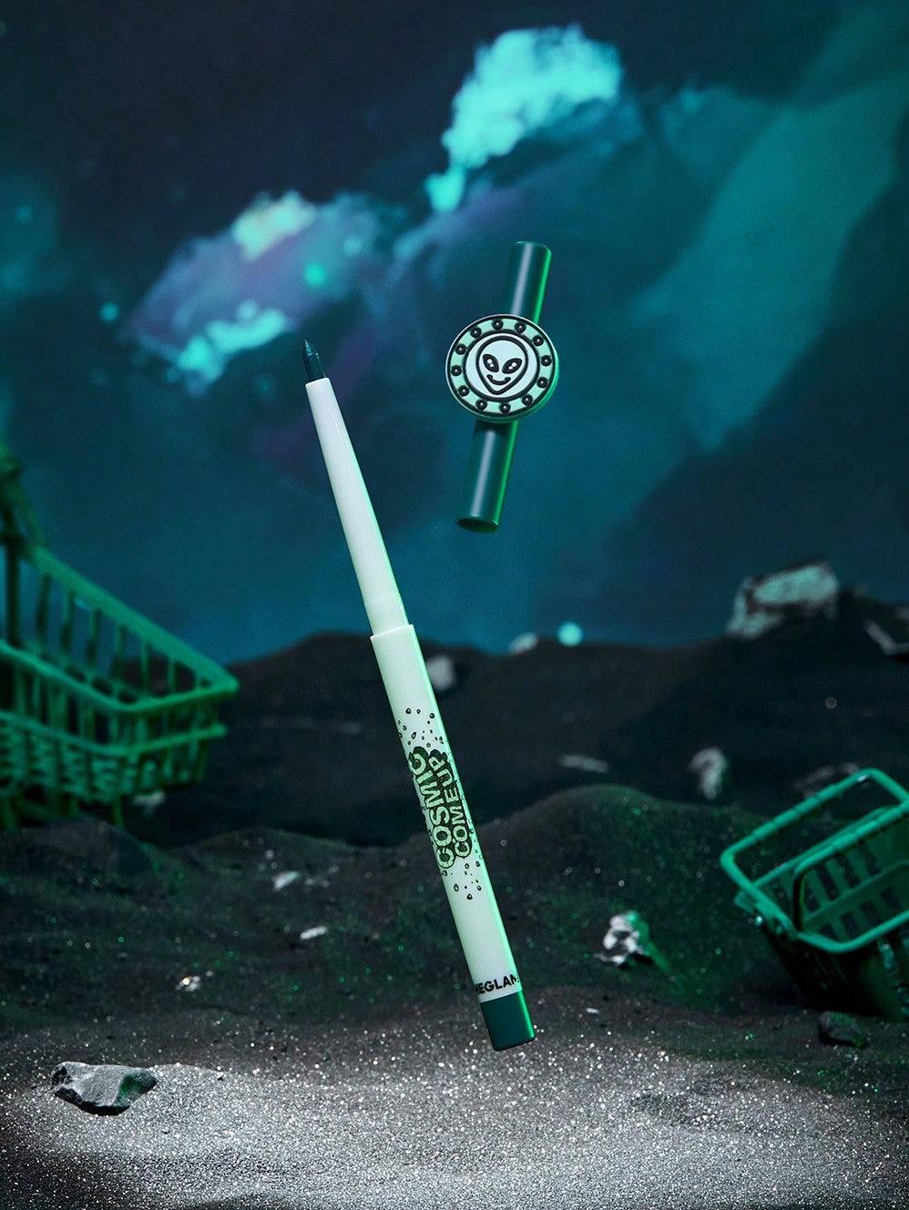 مداد چشم شیگلم سبز مدل فضایی رنگ Exocomet